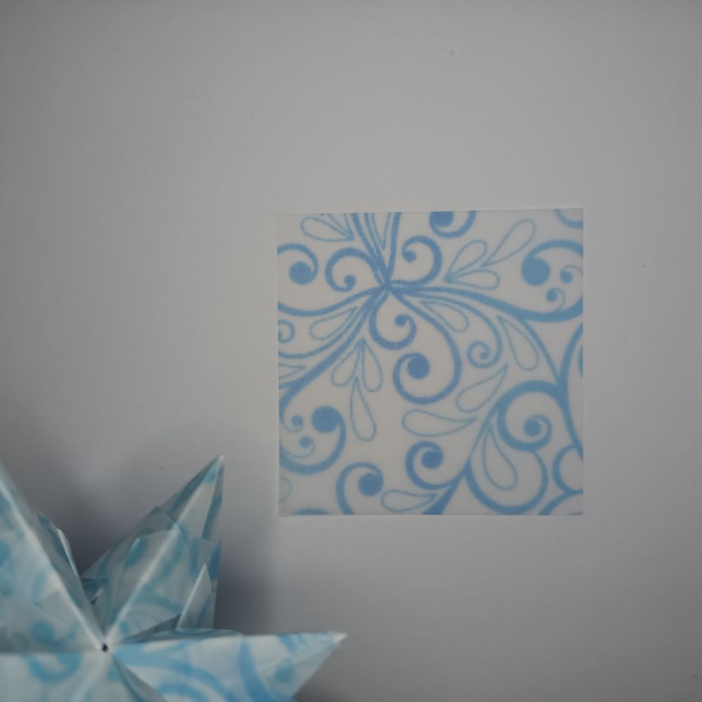 Transparentpapier farbige Ranken