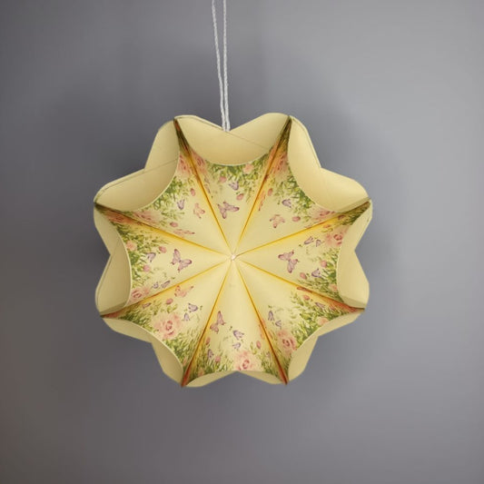 Motivpapier Schmetterlinge mit Blumenwiese
